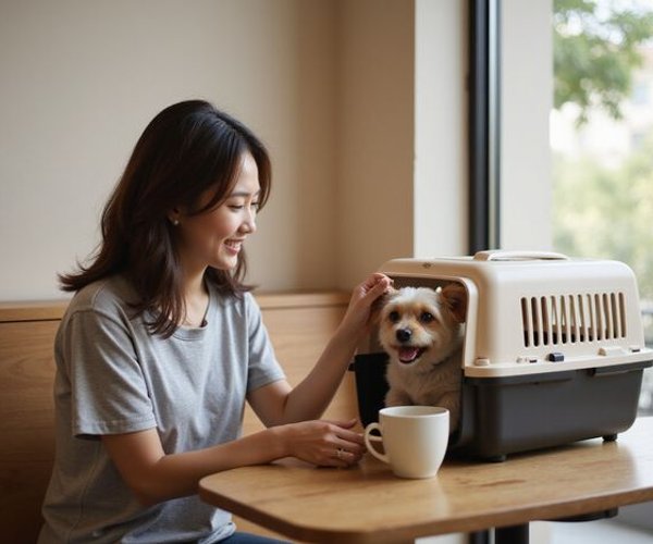 Pet-friendly cafe experience