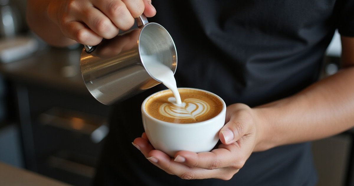 Specialty coffee latte art