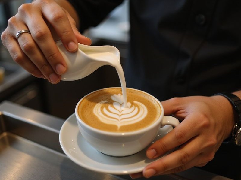 Specialty latte art at Bubbs & Bites Cafe