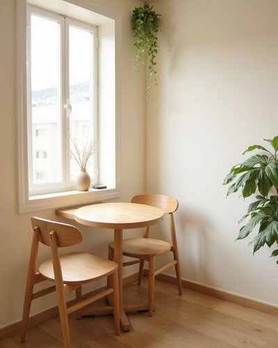 Minimalist cafe interior