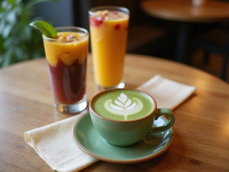 Matcha and smoothies at Bubbs & Bites Cafe